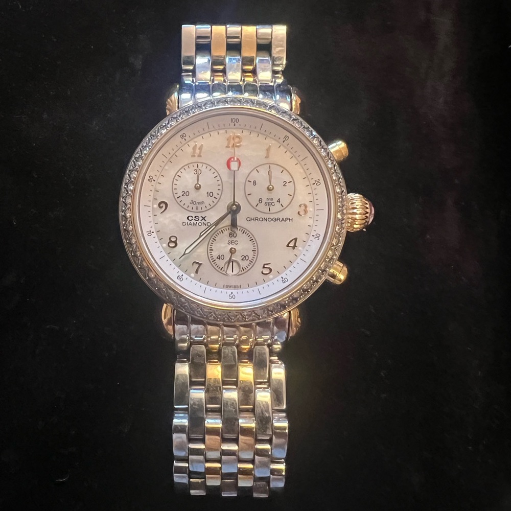 MICHELE WATCH - DIAMOND BEZEL CHRONOGRAPH